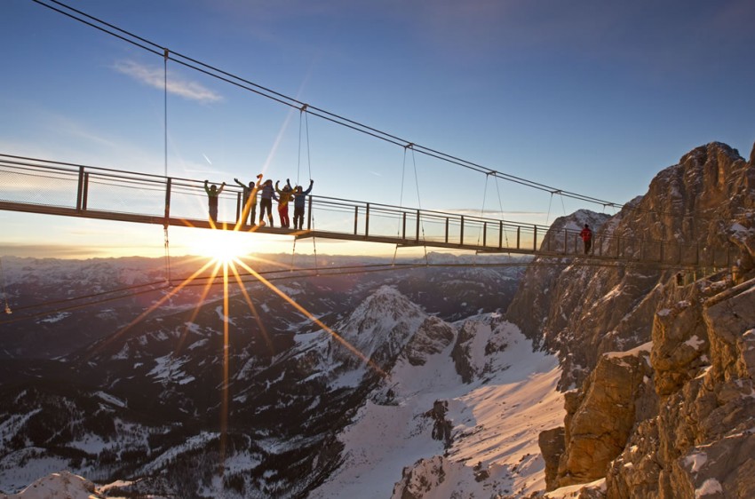 Hängebrücke am Dachstein Gletscher © Schladming-Dachstein, Raffalt